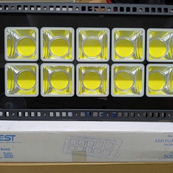 Đèn pha điện 7575 cao cấp DSY nhôm đúc sáng trắng bảo hành 2 năm 