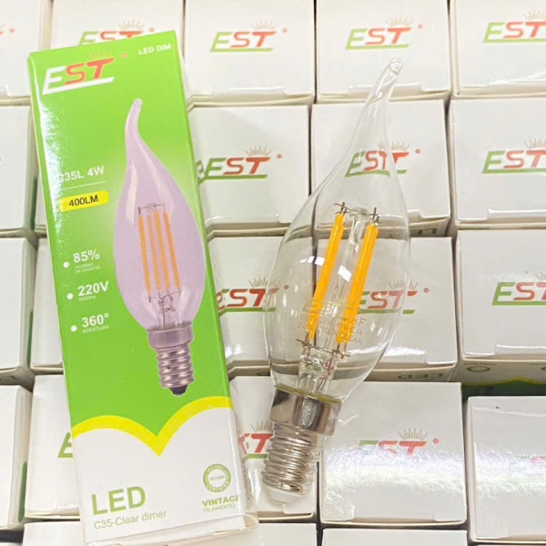 Bóng đèn Edison C35L 4W đui E14 sáng vàng