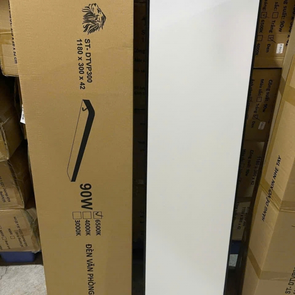 Đèn led thả hộp văn phòng 1180x300x38 bo góc 48W Nhựa ABS