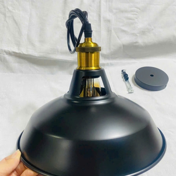 Đèn chao sắt hở cổ D270mm 